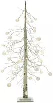 Beliani Sodo LED dekoracija HOLAR Eglutė 122 cm Balta