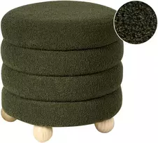 Beliani Pufas CHILLY Boucle žalias