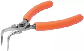 Replės mini adatinėmis ir palenkotmis 90° žnyplėmis 125mm Bahco