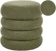 Beliani Pufas SUMPTER Boucle žalias