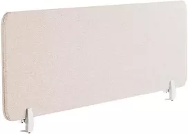 Beliani Rašomojo stalo pertvara WALLY 160 x 40 cm smėlio spalvos