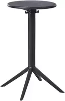 Beliani Sodo baro stalas LEGRENA 60 cm 60 cm juodas
