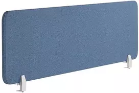 Beliani Rašomojo stalo pertvara WALLY 160 x 40 cm, mėlyna