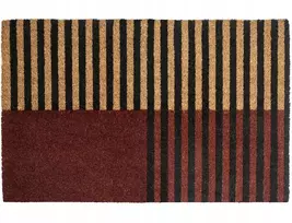 Beliani Durų kilimėlis TUKSUK rudas / smėlio spalvos 50 x 80 cm kokoso pluoštas