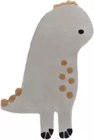 Beliani Vaikiškas kilimas DINO pilkas 100 x 160 cm vilnonis