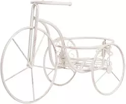 Beliani Gėlių stovas HAREBELL 52 cm kreminės baltos spalvos metalinis