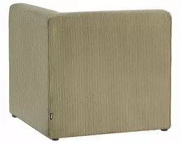 Beliani Modulinė 4 vietų kampinė sofa LEMVIG dešininė, žalias velvetas