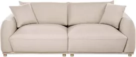 Beliani Trivietė sofa JUBEK, smėlio spalvos