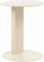 Beliani Sodo pagalbinis staliukas VANZAGO 40 cm, metalinis, smėlio spalvos