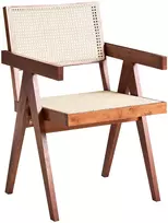 Beliani Valgomojo kėdė WESTBROOK, medinė, ruda