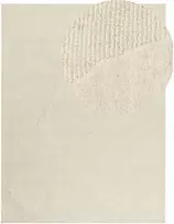 Beliani Kilimas SASNAK smėlio spalvos 300 x 400 cm vilnonis