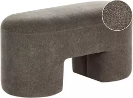 Beliani Minkštasuolis DECORAH Boucle Rudas