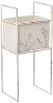 Beliani Gėlių stovas LUPINE 22 cm smėlio spalvos metalinis