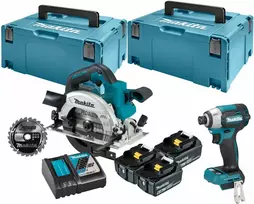 akumulatorowy komplektas Combo DTD201 + DHS660, 18V, 3x6,0Ah, LXT, Makita [DLX2565GJ]