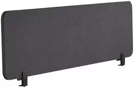 Beliani Rašomojo stalo pertvara WALLY 160 x 40 cm tamsiai pilka