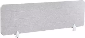 Beliani Rašomojo stalo pertvara ZIGGY 160 x 40 cm šviesiai pilka