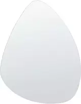Beliani Vonios kambario veidrodis LED LUGNY 70 cm 90 cm sidabrinis