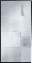 Beliani Sieninis veidrodis CALMONT 60 cm 120 cm stiklas juodas