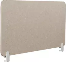Beliani Rašomojo stalo pertvara SPLIT 120 x 50 cm, smėlio spalvos