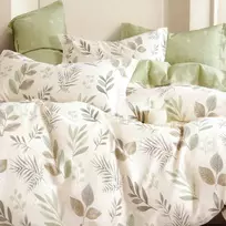 Deluxe medvilnės patalynės komplektas ŽALSVASIS ŠAUKSMAS, 4 dalių, 200x220 cm