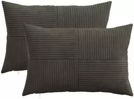 Pagalvėlės užvalkalas 2 pcs ALMELO Antracito 50 x 70 cm