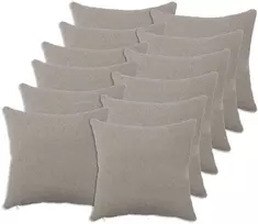 Pagalvėlės užvalkalas 12 pcs HEERLEN Šviesiai pilka 50 x 50 cm