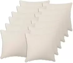 Pagalvėlės užvalkalas 12 pcs HEERLEN Kreminė 50 x 50 cm Bouclé