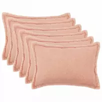 Pagalvėlės užvalkalas 6 pcs HOUTEN Rožinė 50 x 75 cm Bouclé