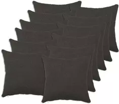Pagalvėlės užvalkalas 12 pcs HEERLEN Tamsiai pilka 50 x 50 cm