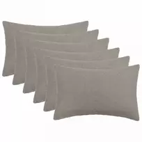 Pagalvėlės užvalkalas 6 pcs HEERLEN Šviesiai pilka 50 x 70 cm