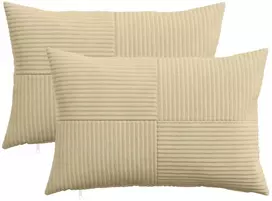 Pagalvėlės užvalkalas 2 pcs ALMELO Pilkai žalia 30 x 50 cm