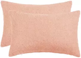 Pagalvėlės užvalkalas 2 pcs HEERLEN Rožinė 50 x 70 cm Bouclé
