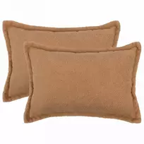 Pagalvėlės užvalkalas 2 pcs HOUTEN Smėlio 50 x 80 cm Bouclé