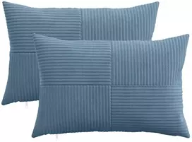 Pagalvėlės užvalkalas 2 pcs ALMELO Mėlyna 30 x 50 cm mančester