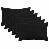 Pagalvėlės užvalkalas 6 pcs HEERLEN Juoda 50 x 70 cm Bouclé