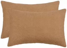 Pagalvėlės užvalkalas 2 pcs HEERLEN Smėlio 50 x 70 cm Bouclé
