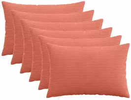 Pagalvėlės užvalkalas 6 pcs HEERLEN Raudona oranžinė 50 x 75 cm