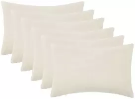 Pagalvėlės užvalkalas 6 pcs HEERLEN Kreminė 50 x 75 cm Bouclé