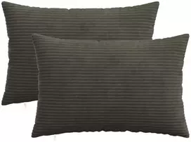 Pagalvėlės užvalkalas 2 pcs HEERLEN Antracito 50 x 80 cm
