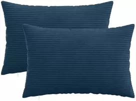 Pagalvėlės užvalkalas 2 pcs HEERLEN Jūrinė mėlyna 50 x 80 cm