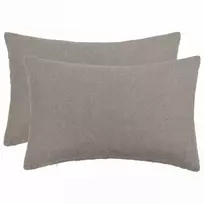 Pagalvėlės užvalkalas 2 pcs HEERLEN Šviesiai pilka 50 x 80 cm