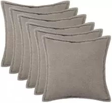 Pagalvėlės užvalkalas 6 pcs HOUTEN Šviesiai pilka 50 x 50 cm