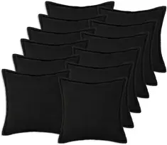 Pagalvėlės užvalkalas 12 pcs HOUTEN Juoda 50 x 50 cm Bouclé