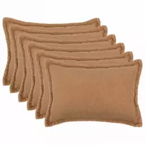 Pagalvėlės užvalkalas 6 pcs HOUTEN Smėlio 50 x 70 cm Bouclé