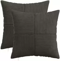Pagalvėlės užvalkalas 2 pcs ALMELO Antracito 50 x 50 cm