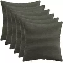 Pagalvėlės užvalkalas 6 pcs HEERLEN Antracito 50 x 50 cm