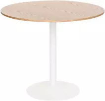 Beliani Valgomojo stalas TINO šviesus ąžuolas 90 cm