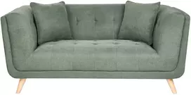 Beliani Dvivietė sofa HABO žalia