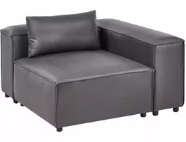 Sofa Beliani Kampinis modulis BRANDE simetriškas juodas