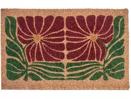 Beliani Durų kilimėlis TANALIAN spalvotas 50 x 80 cm gėlės kokoso pluoštas